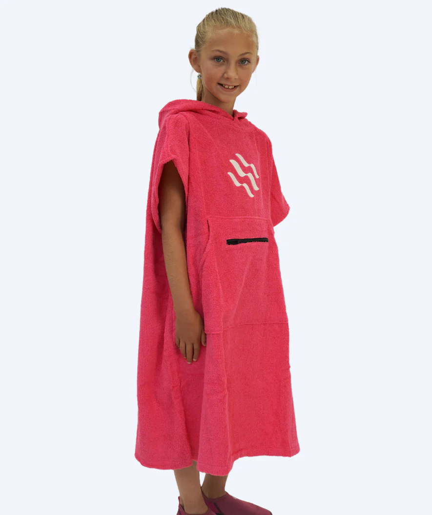 Watery badeponcho til junior (6-15) - Bomuld - Pink - Image 3