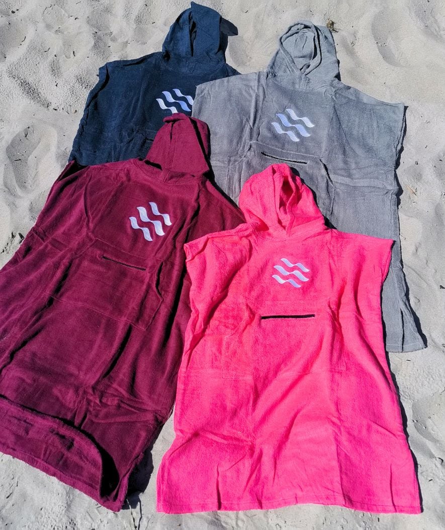 Watery badeponcho til junior (6-15) - Bomuld - Pink - Image 4