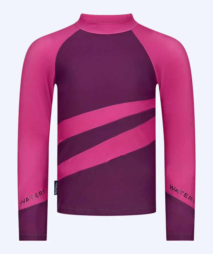 Watery UV-trøje til børn - Manami Langærmet Rashguard - Lilla - Image 7