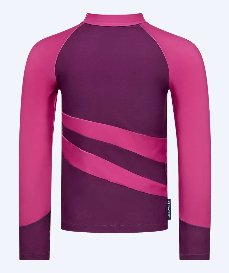Watery UV-trøje til børn - Manami Langærmet Rashguard - Lilla - Image 8