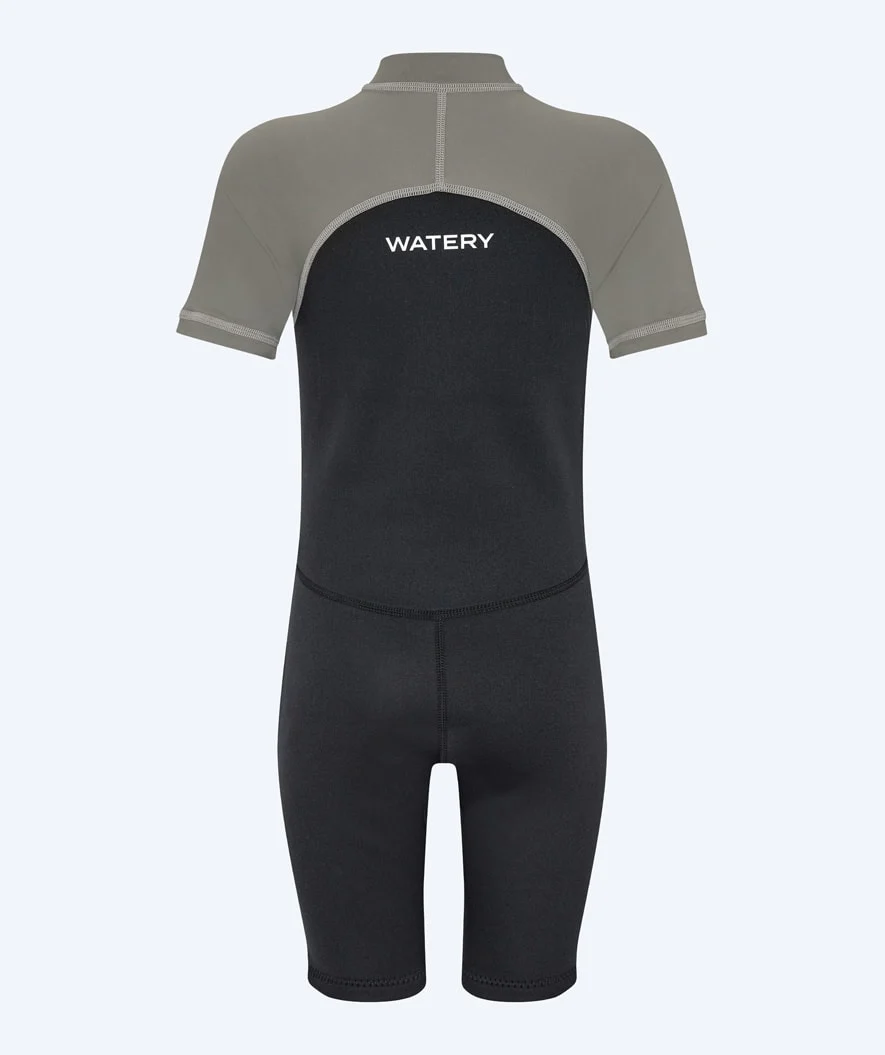 Watery UV våddragt til børn - Calypso Shorty - Grå/sort - Image 3