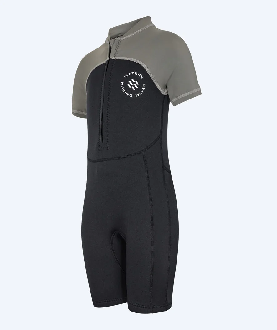 Watery UV våddragt til børn - Calypso Shorty - Grå/sort - Image 6